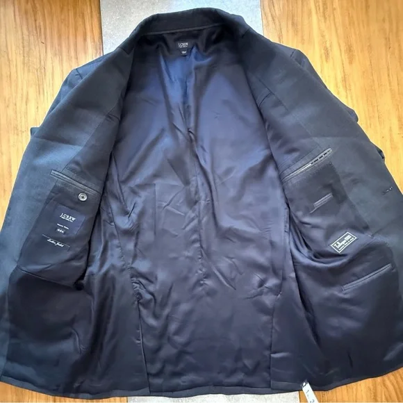 J. Crew Ludlow Jacket Italian Worsted Wool Charcoal Blazer Sports Coat Size 44R - Picture 4 of 10